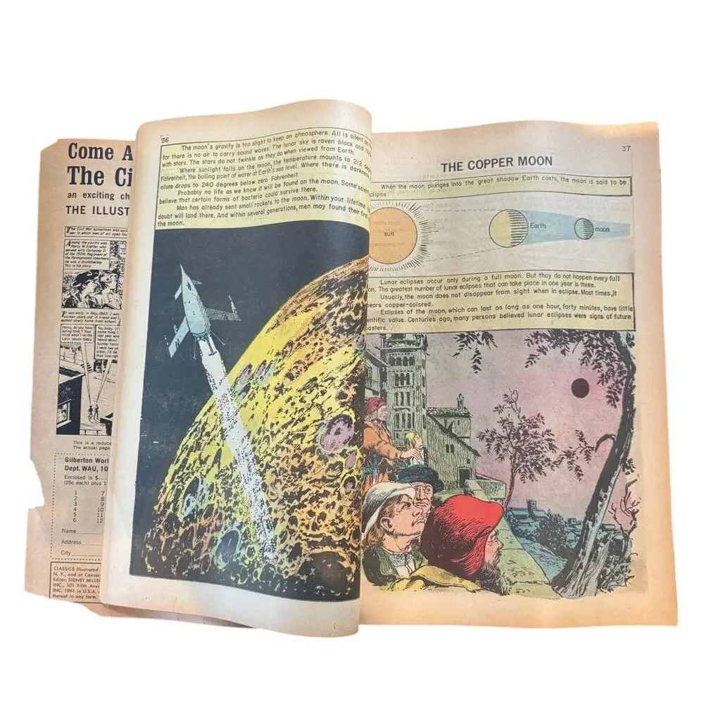 Vintage 1961 To the Stars! Magazine by Classics Illustrated, Special Issue 165A